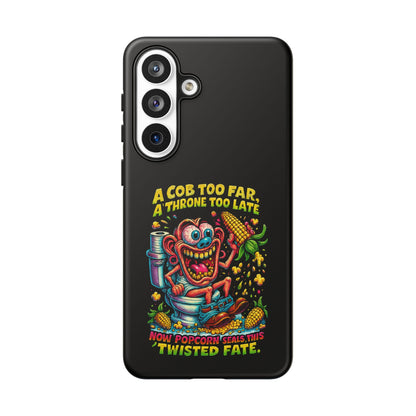 Phone Case — "A Cob Too Far" Popcorn Horror Design