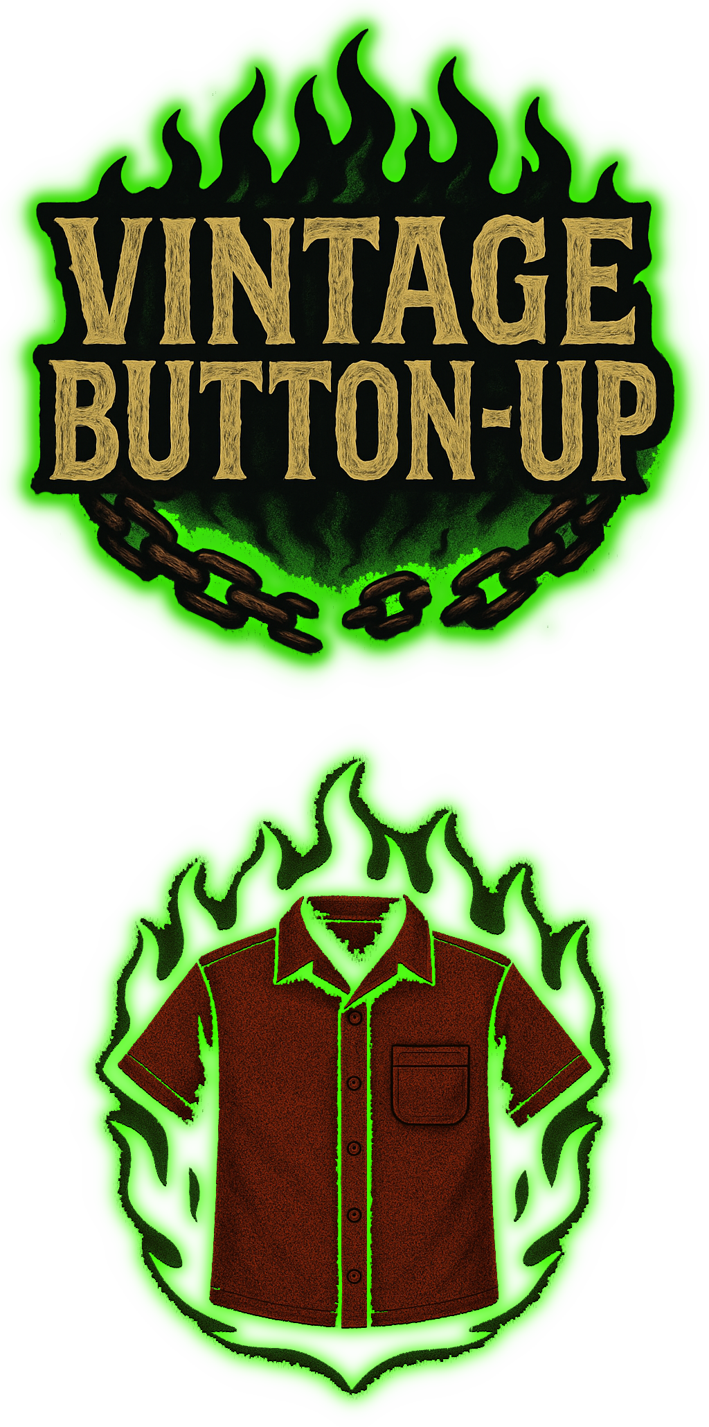 Vintage Button-Up Icon